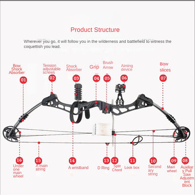 35-55LBS adjustable compound bow