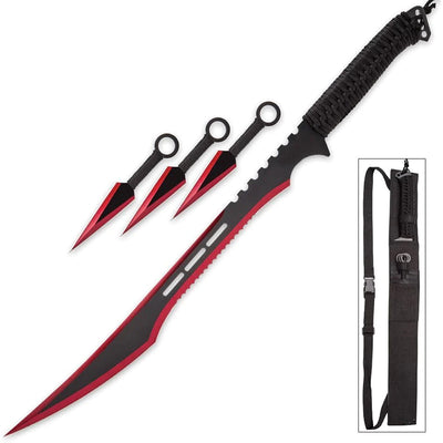 Snake Eyes Ninja Sword and Throwing Knife Set