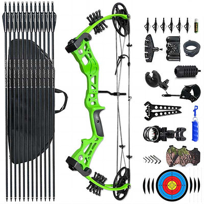 Compound Bow Arrow Set  15-45lbs Adjustable Archery Bow Hunting Shoot