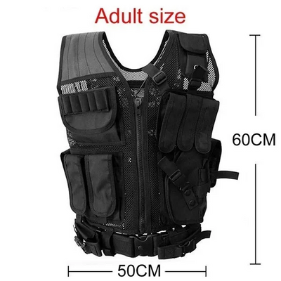 Outdoor adventure multi-pocket hunting detachable tactical vest