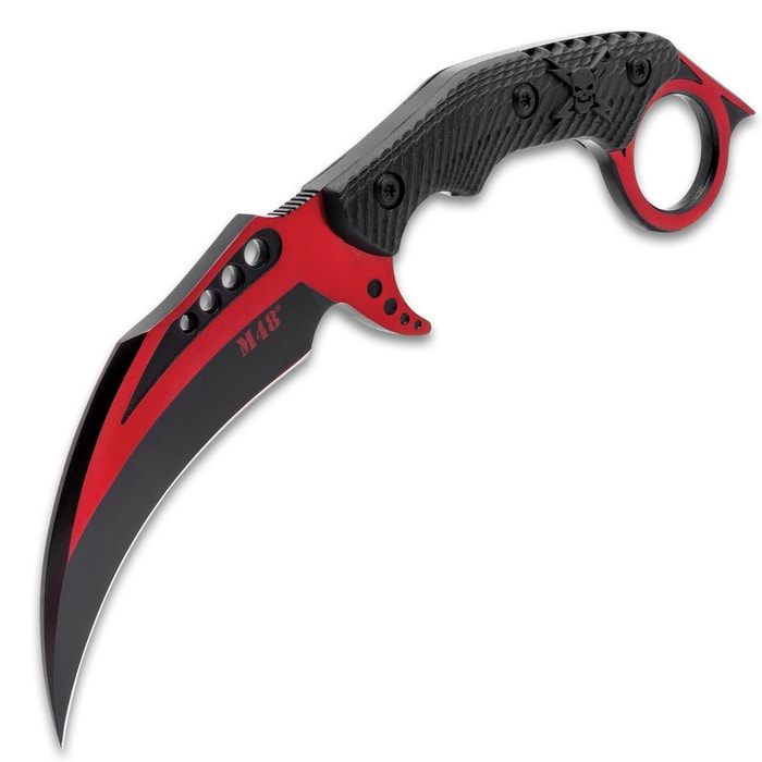 M48 Red Liberator Falcon Karambit