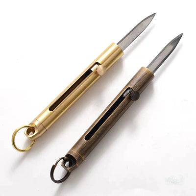 Brass Pure Titanium Self-Defense Knife