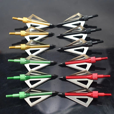 12pcs 3 Blades Broadheads Replaceable Arrow