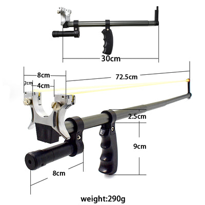 Laser Telescopic Rod Flat Rubber Band Slingshot