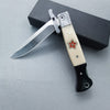 Foreign trade Russian Federation outdoor self-defense knife folding wooden handle travel car mini fruit knife