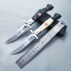 Foreign trade Russian Federation outdoor self-defense knife folding wooden handle travel car mini fruit knife