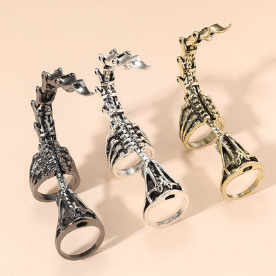 Scorpion Ring Movable Scorpion Tail Ring Advanced Scorpion tail ring funky ring mechanical punk