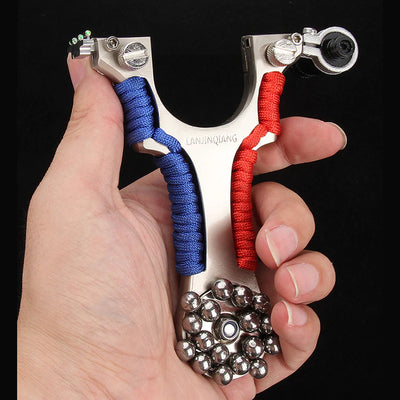 Laser aiming shooting slingshot