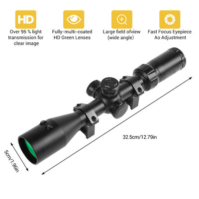 3-9x42 Scope with Under-Screen Laser Optical Sighting