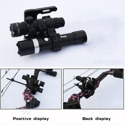 Bow and arrow sight laser aiming flashlight