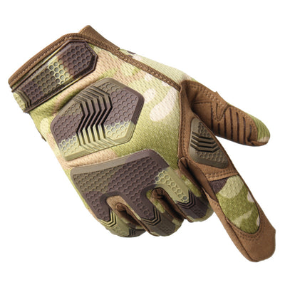 Full-finger protective tactical gloves for outdoor sports