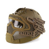 Tactical helmet visor (FAST helmet + full wire visor)