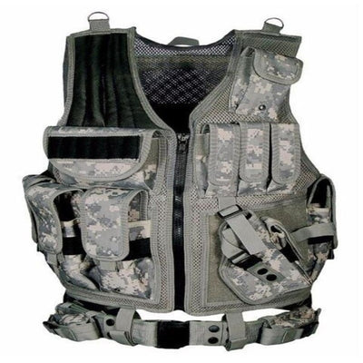 Outdoor adventure multi-pocket hunting detachable tactical vest