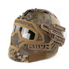 Tactical helmet visor (FAST helmet + full wire visor)