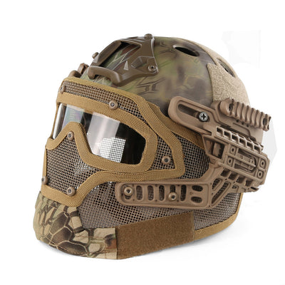 Tactical helmet visor (FAST helmet + full wire visor)