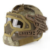 Tactical helmet visor (FAST helmet + full wire visor)