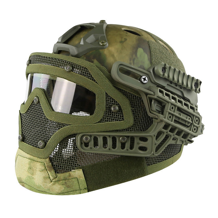 Tactical helmet visor (FAST helmet + full wire visor)