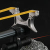 Retractable laser aiming slingshot