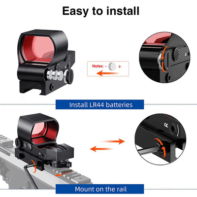 1x28x40mm Red Dot Sight for 11/20mm Rail