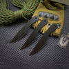 6″ TACTICAL HUNTING GOLD BLADE THROWING KNIFE SET W SHEATH