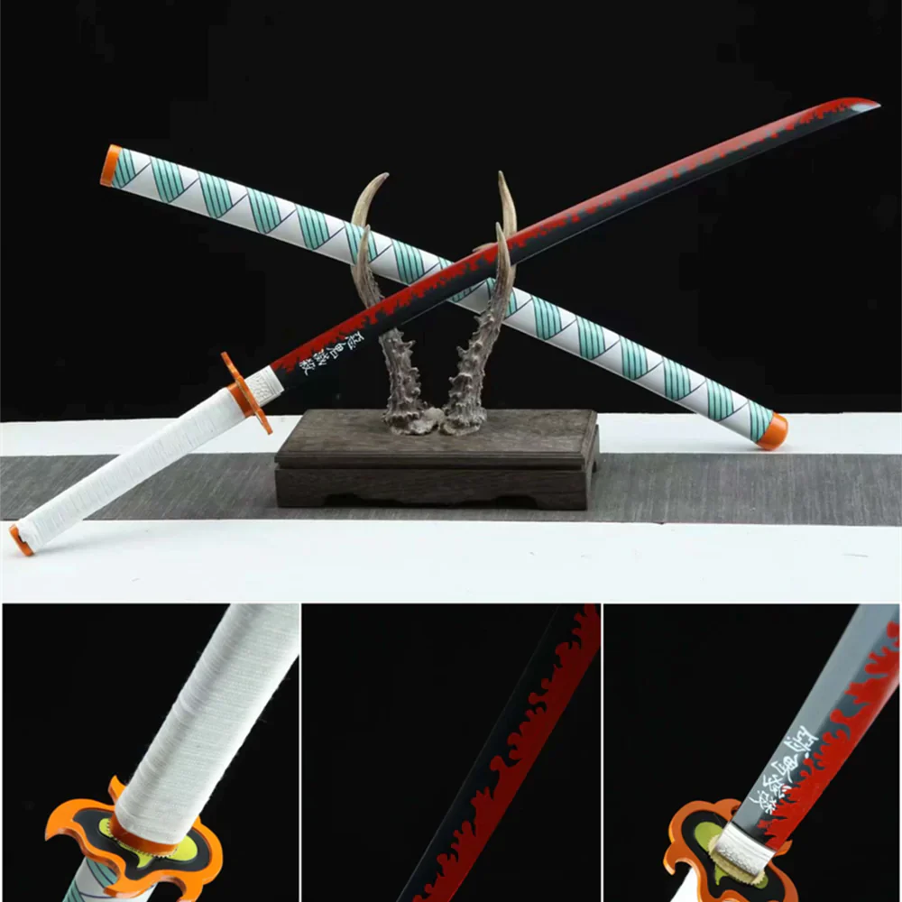 Rengoku Kyoujurou Metal Katana With Sheath