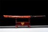 Spring Steel Full Tang Samurai Sword with Red Scabbard