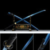 Handmade high manganese steel katana blue blade