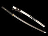 Damascus steel full tang katana samurai portrait