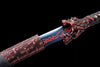 Handmade manganese steel katana red flame