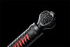 Spring Steel Full Tang Samurai Sword with Red Scabbard