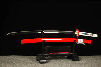High carbon steel red sheath animation replica
