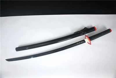 Tanjiro high carbon steel all black anime katana