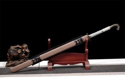 Manganese steel black scabbard Chinese sword