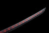 Handmade manganese steel katana black and red