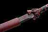 Handmade manganese steel katana black and red