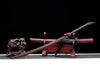 Handmade manganese steel katana black and red