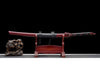 Handmade manganese steel katana black and red