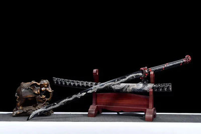 Handmade manganese steel dragon-shaped katana