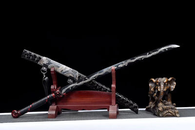 Manganese steel handmade Japanese dragon type katana