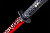 Handmade Carbon Steel Chinese Sword With Black Sheath