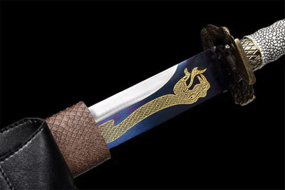 Manganese steel black scabbard Chinese sword