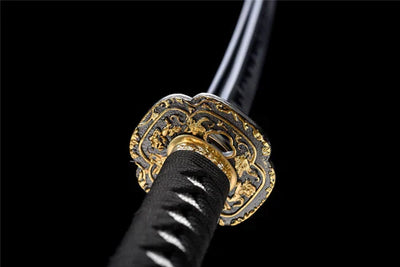 Handmade Manganese Steel Katana Gold&Black