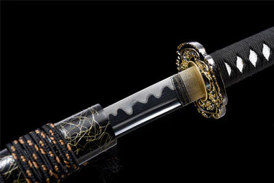 Handmade Manganese Steel Katana Gold&Black