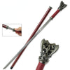 VORTHELOK FOLDED DAMASCUS SWORD CANE