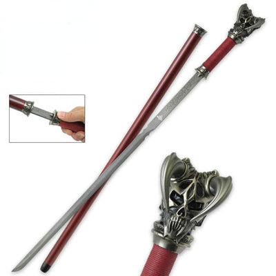 VORTHELOK FOLDED DAMASCUS SWORD CANE