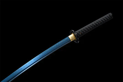 Handmade high manganese steel katana blue blade